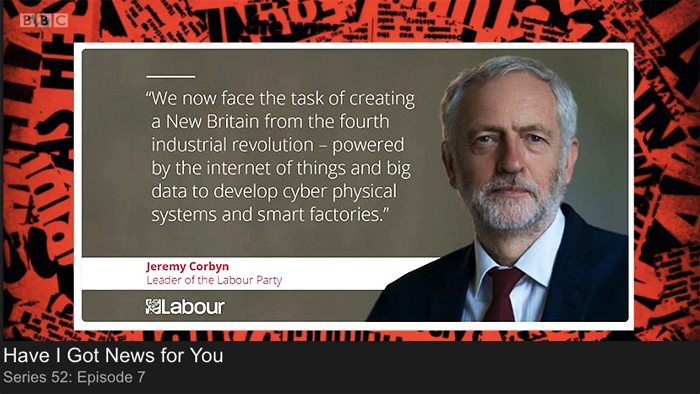 INDUSTRY 4.0 on Have I Got News For You