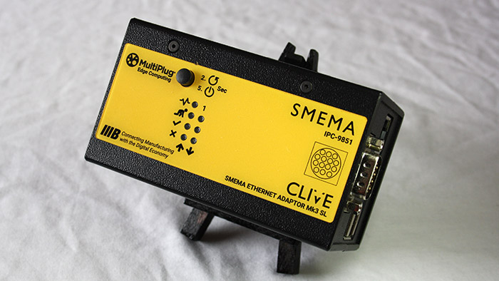 SMEMA Ethernet Adaptor with fabric background SMEMA Ethernet Adaptor with fabric background